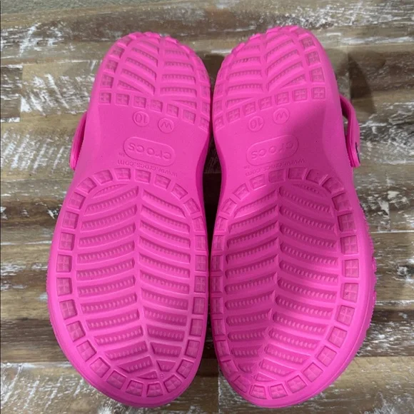 CROCS Women's Bright Pink Sandals - Picture 7 of 7